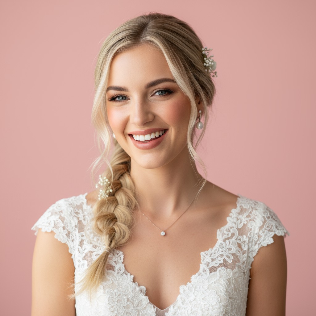 Side Braid Bridal Hair Ideas
